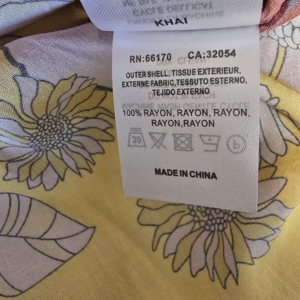 Anthropologie Floral Vibrant Cropped Tie Front Kimono - Picture 7 of 12